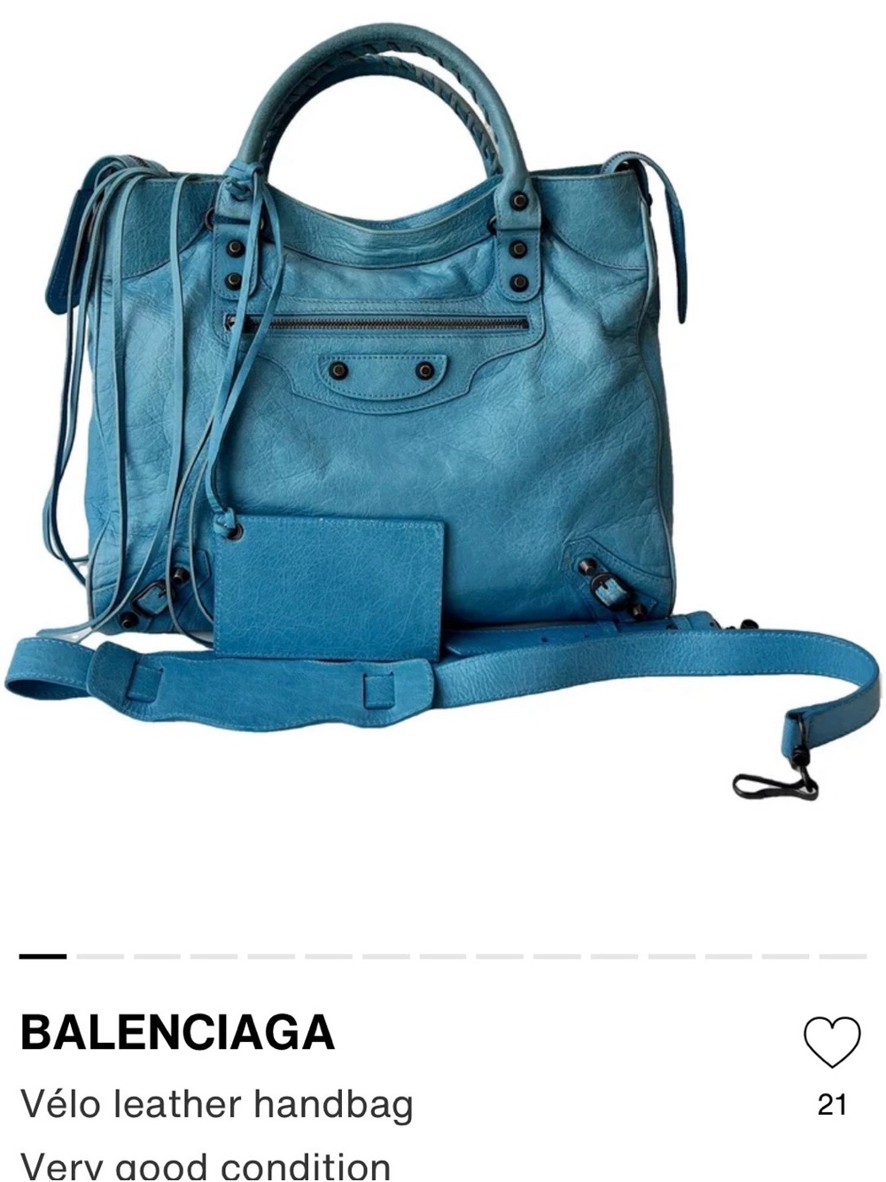 Authentic Balenciaga velo bag good condition